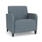 Lesro Siena Lounge Reception Wide Guest Chair, Black, RF Serene Upholstery SN1201 - alternate 1